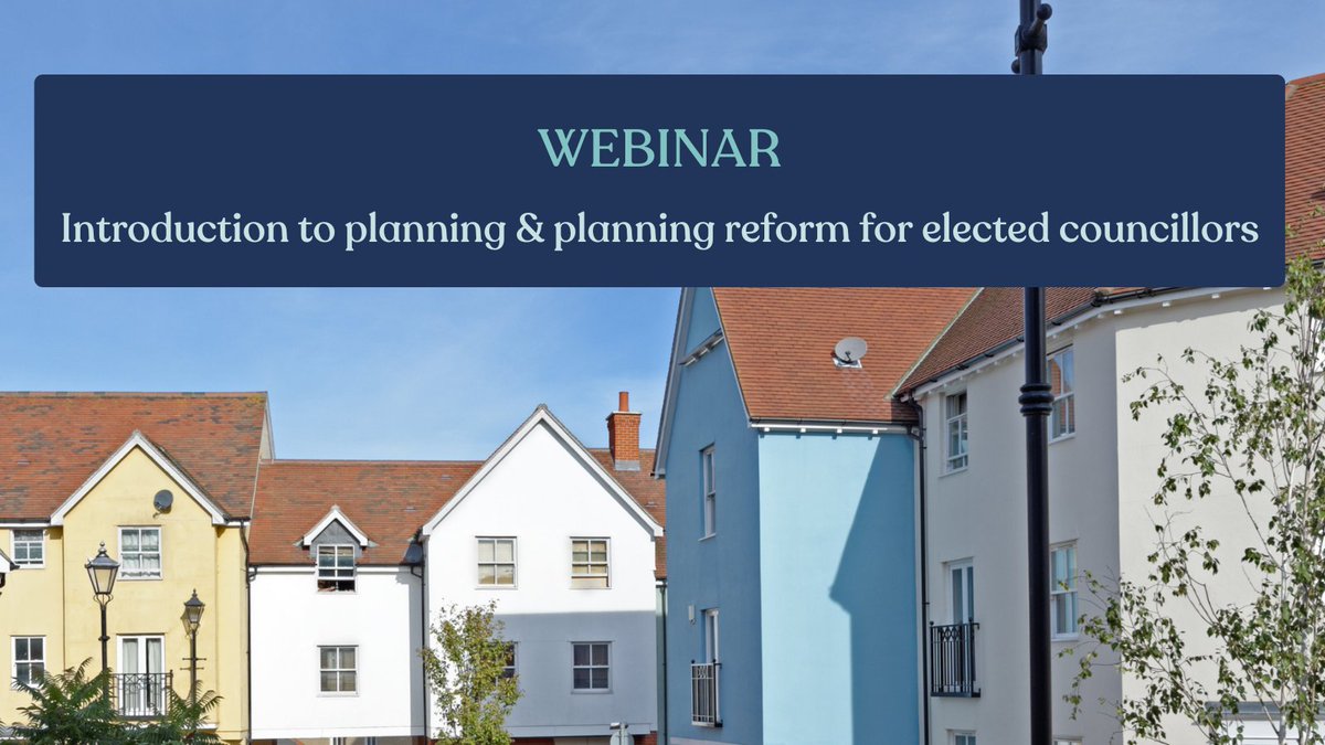 Just won a seat, and need an intro to #planning?

Our introduction to #planningreform covers the basics, with plenty of time for Q&A. 

This session is geared towards elected #councillors, but is open to anyone. 

#LocalElection2023 #localgov

tcpa.org.uk/event/an-intro…