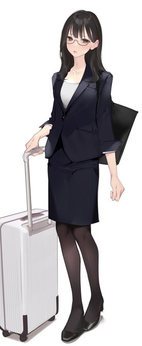 「黒髪 リクルートスーツ」のTwitter画像/イラスト(新着)
