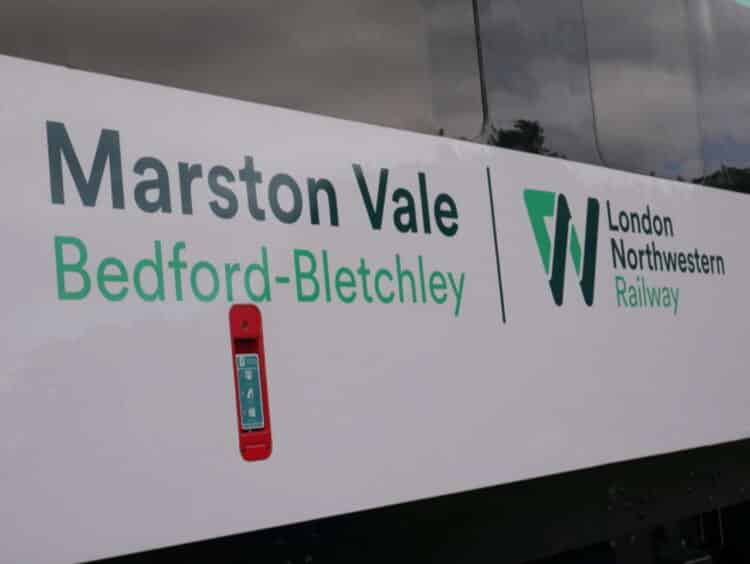 railadvent's tweet photo. Railfuture calls for updates on Marston Vale Line services https://t.co/4wxAKjXpH1 #railway #rail #train #bedford #class230 #bletchley #disruption #RailPartners #MarstonValeLine #DepartmentForTransport #LondonNorthwesternRailway https://t.co/N5SYIIp1uB