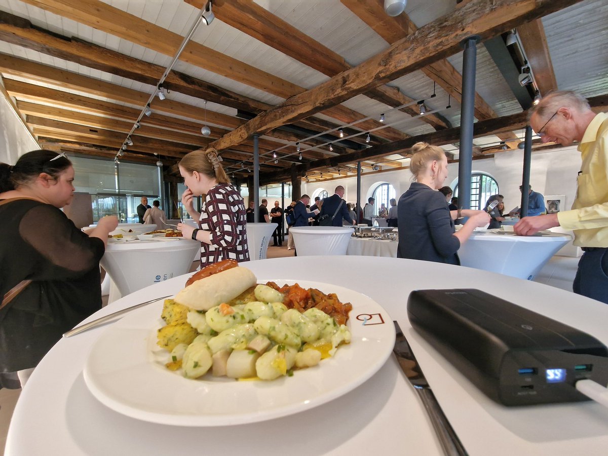 Mahlzeit bei der Konferenz @AgileVerwaltung in #Ettlingen bei #Karlsruhe #FAV2023 #BuhlscheMühle