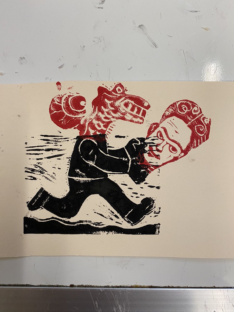 pulpscribbles's tweet photo. Laboratorio di linoleum #linocut #linoleum #maxmanz https://t.co/wcomSL6YkJ