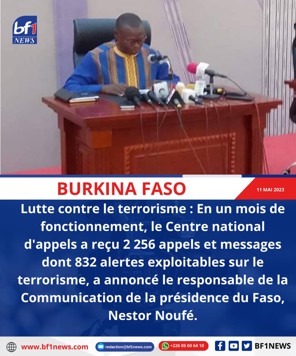 AdelpheKabore's tweet photo. #Burkina : Lutte contre le terrorisme : "Des combattants des groupes armés terroristes ont joint le centre d'appels pour se renseigner sur le mécanisme de leur absolution et de leur réinsertion sociale. " Nestor Noufé, directeur de la communication de la @presidencebf #Iwili. https://t.co/itiorK5hY0