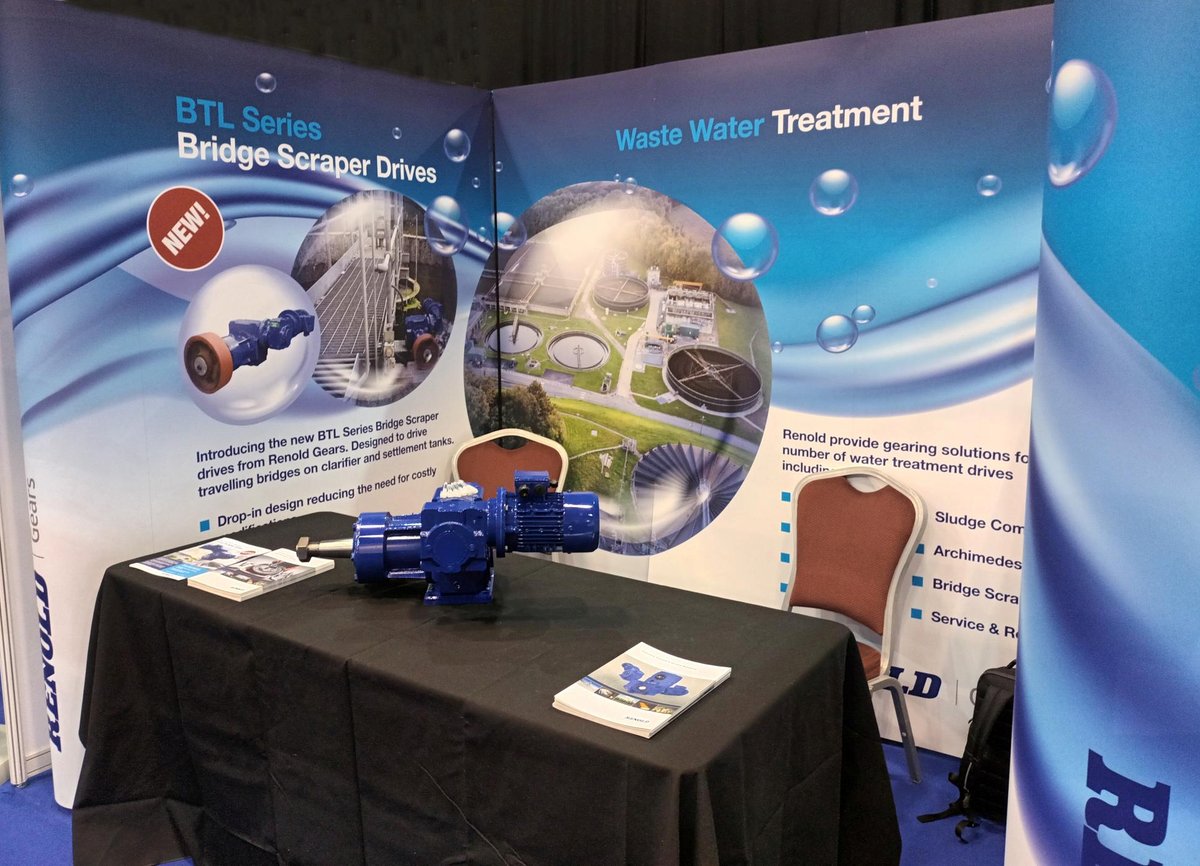 We are all set up and looking forward to an exciting day ahead at the #WaterEquipmentShow in Telford.
Please pop along and have a chat with us about our gearbox solutions for the #watertreatment industry. 
You can find us on stand F36!
#WES2023