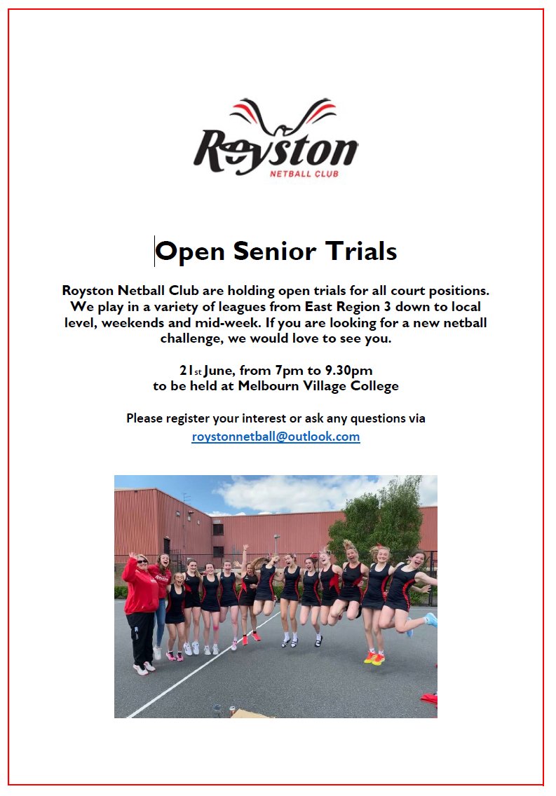 Royston Netball tweet media
