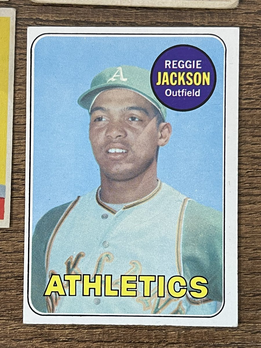 𝗗𝗮𝗻 𝗧𝗿𝗮𝗱𝗲𝘀 🄲🄰🅁🄳🅂 on Twitter "Last one. 1969 Topps Reggie Jackson RC