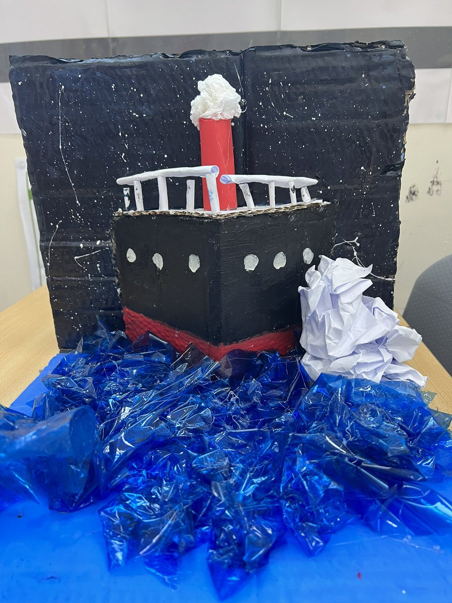 caitbronwen_edu's tweet image. Grade 6’s completed Titanic models, putting their knowledge into action! They absolutely loved creating these! #Titanic #historyclass