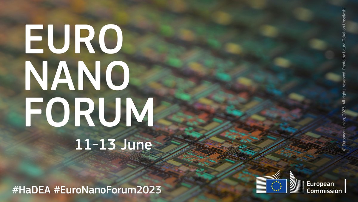 EU_HaDEA's tweet photo. 📢#EuroNanoForum2023 is approaching!

Advanced materials, nanotechnologies, sustainability, circular economy and innovation are some of the topics that will be discussed at the conference.

🗓️ 11-13 June

Register now and join #HaDEA there! 👉 https://t.co/BLRRNeIRzL https://t.co/A5M7kJsFi6