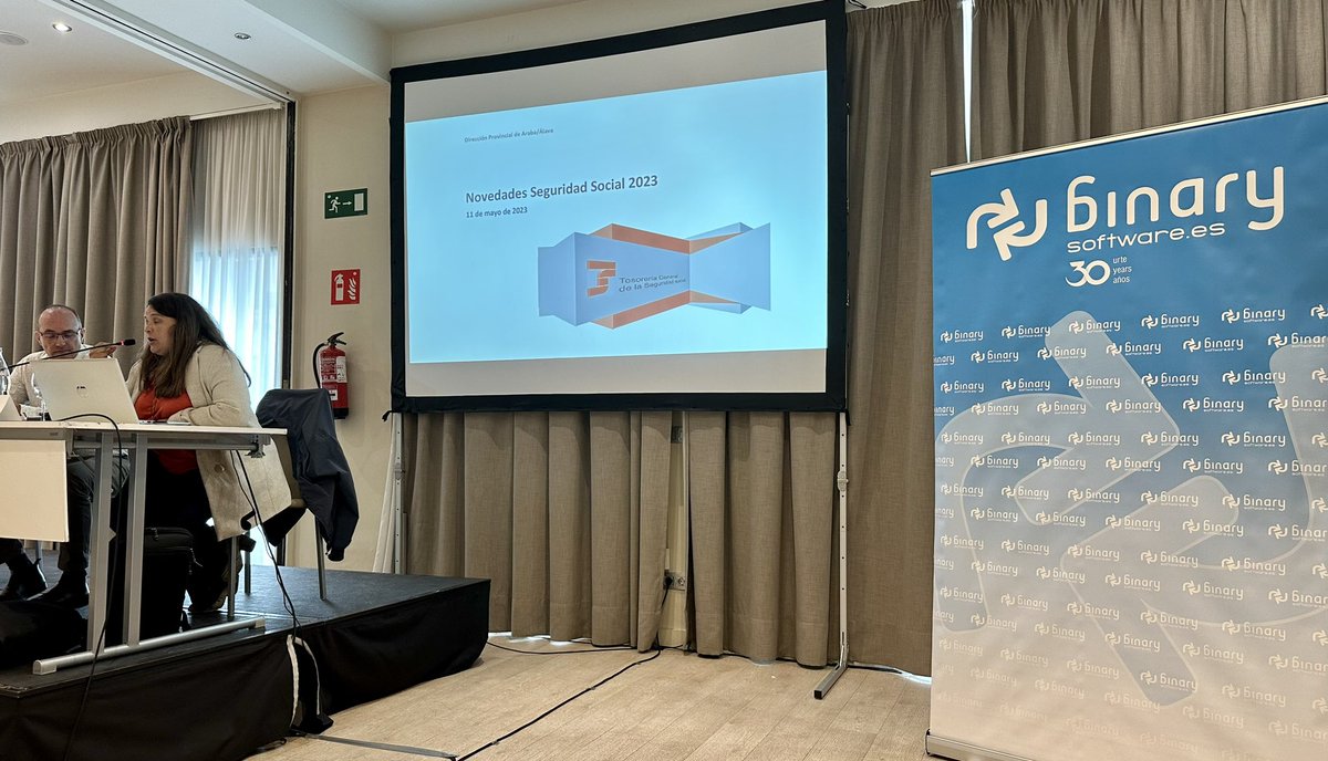 Binary Software (@binarysftw) on Twitter photo Amaia Palacio, Directora de la #TGSS en #Araba y Davinia Parra, Subdirectora de Gestión Recaudatoria TGSS en #Araba, nos presentan Laos últimos cambios normativos en materia de #seguridadsocial
<a href="/WKa3Software/">Wolters Kluwer Tax & Accounting España</a>
#zugandikhurbilago #mascercadeti
#elladohumanodelatecnologia Amaia Palacio, Directora de la #TGSS en #Araba y Davinia Parra, Subdirectora de Gestión Recaudatoria TGSS en #Araba, nos presentan Laos últimos cambios normativos en materia de #seguridadsocial
<a href="/WKa3Software/">Wolters Kluwer Tax & Accounting España</a>
#zugandikhurbilago #mascercadeti
#elladohumanodelatecnologia