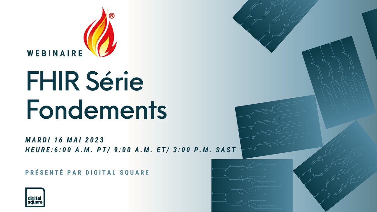 DigitalSQR's tweet image. Rejoignez-nous pour notre troisième session dans la série des cours de base FHIR® en français, où nous discuterons de #FHIR® et de la terminologie.

Nous espérons vous y voir!

RSVP ici: path.zoom.us/meeting/regist…