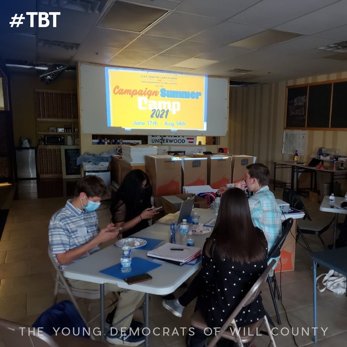 YoungDemsofWill's tweet photo. #ThrowbackThursday to our inaugural campaign summer camp at @wheatlanddems office! Want to join us this year? Sign up at https://t.co/7CWJN2ORyj
#YoungGetsItDONE #YoungDemsOfWill #ThePowerOfWill https://t.co/daCuAUc1Cc