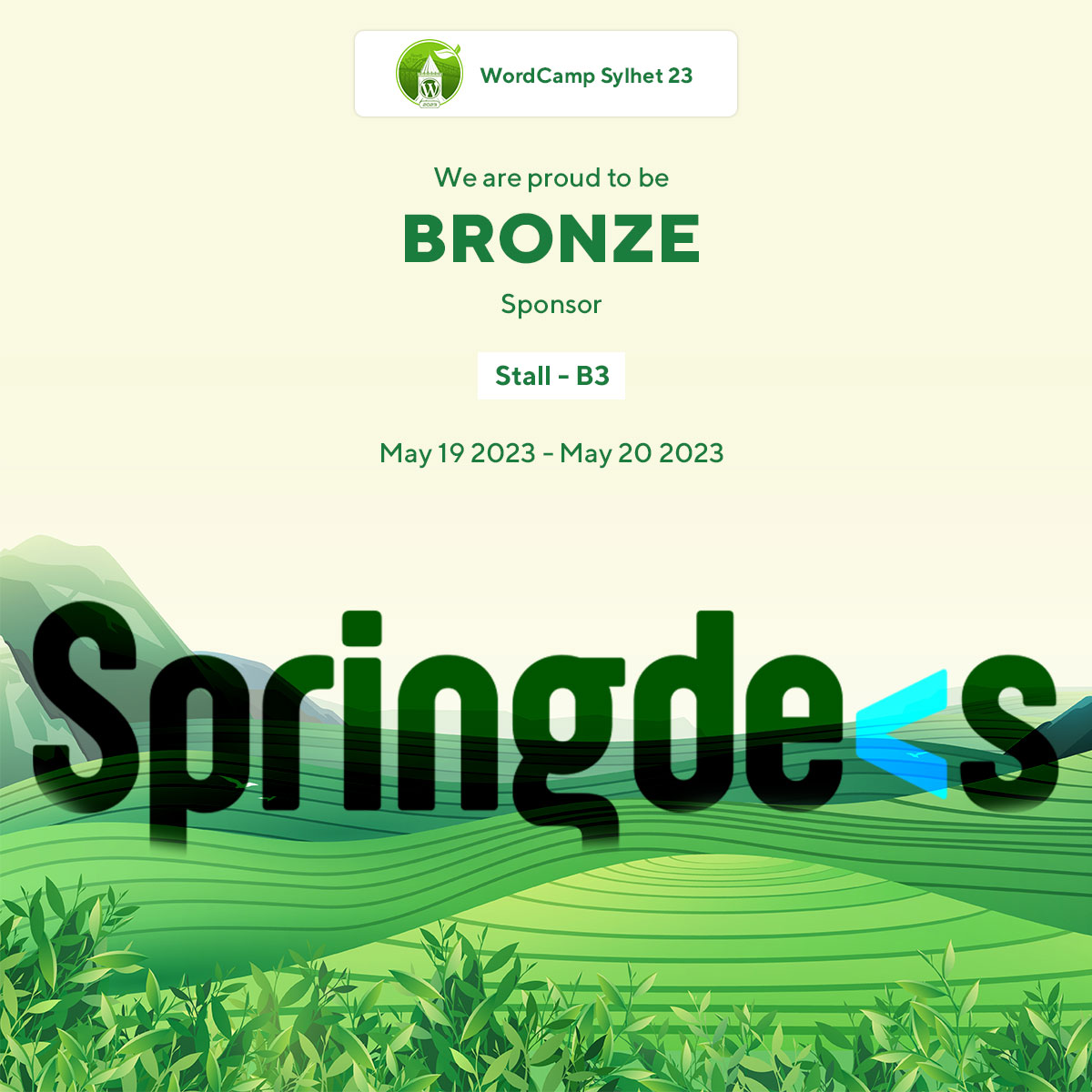 namin_bd's tweet photo. We are @springdevs007 proud to be sponsored on @WordCampSylhet https://t.co/1H5DNrBb39