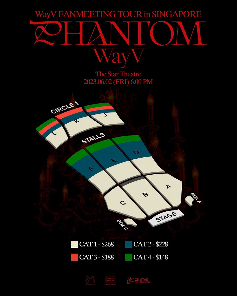WayV_official's tweet photo. 2023 WayV Fanmeeting Tour [Phantom] in SINGAPORE

〖Ticket Sales〗
➫ 2023.05.15 MON 12PM (SGT)
➫ via all SingPost Outlets | +65 3158 8588 | https://t.co/DeB8Q02aqZ

#WayV_Phantom #SINGAPORE
#WayV_Phantom_in_SINGAPORE
#WayV #WeiShenV #威神V https://t.co/wpuzlNgswU