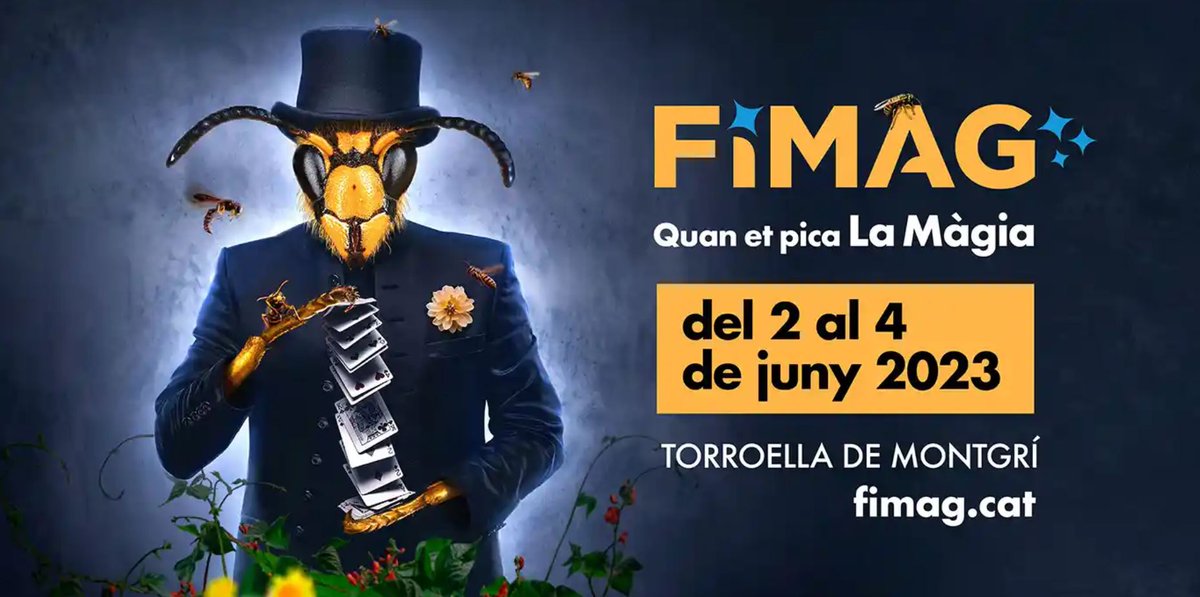 joventutcat's tweet image. Activitat | Fimag
📅 Del 2 al 4 de juny
⏰ Matí i tarda
📍 Auditori Teatre Espai Ter (Girona)
#agenda #escenaris #màgia #espectacles @fimagmagia 
👉 jovecat.gencat.cat/ca/actualitat/…