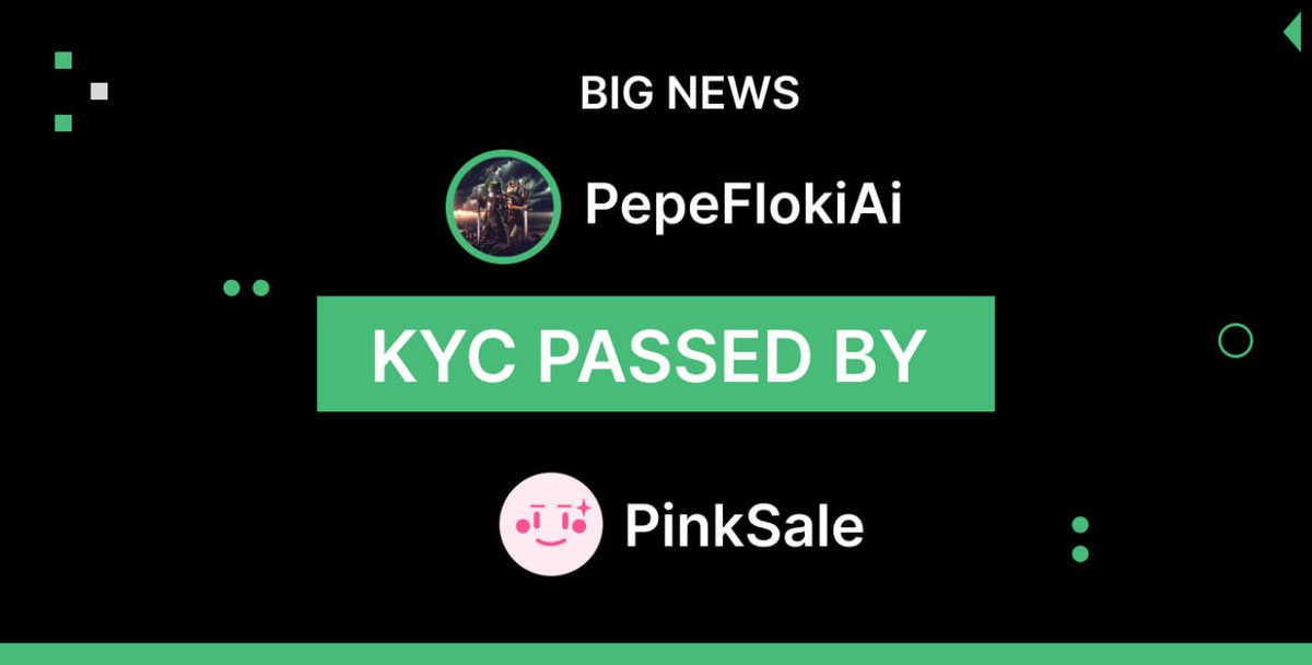 Congratulation PepeFlokiAi Passed KYC by <a href="/pinkecosystem/">PinkSale (Pink Ecosystem)</a> 

pinksale.notion.site/PepeFlokiAi-KY…

Thats Mean this project is very safe

Lets Spread the World About Pepe Floki AI 🔥🔥🔥