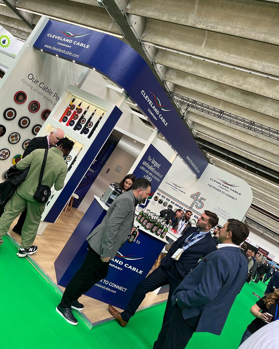 ClevelandCableC's tweet photo. Weโre on our second day at Data Centre World Frankfurt showcasing our high-quality cables and networking solutions.
Come visit us at stand B050 to find out about our 45-year history and see how Cleveland Cable can help optimise your data centre ๐
#DCWF #Datacentreworld https://t.co/1U3QrmF0GU