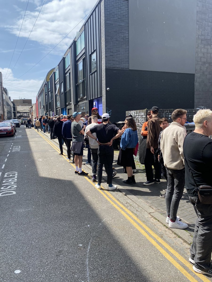 You know it’s TGE time when the patented Komedia Manufactured Queue (KMQ) is in full swing #TGE23