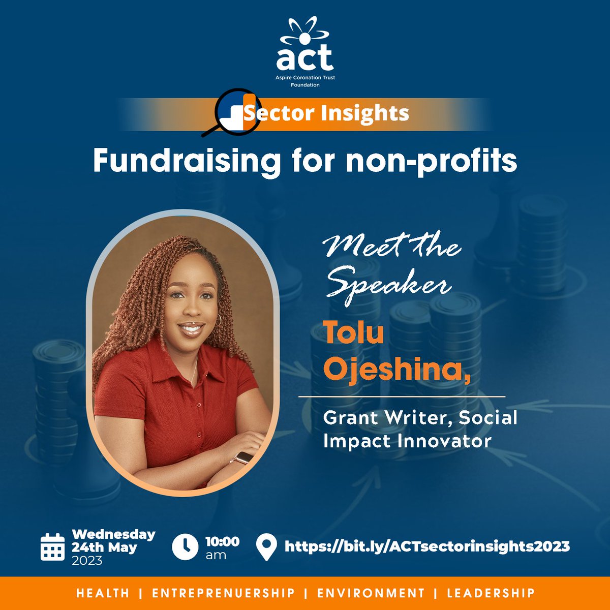 ACTFoundation_'s tweet photo. Toluwalase Ojeshina is a Social Impact Innovator who provides support to not-for-profit, social enterprise, private sector with social impact strategy, fundraising, among other solutions. https://t.co/dZgp1RD1DR