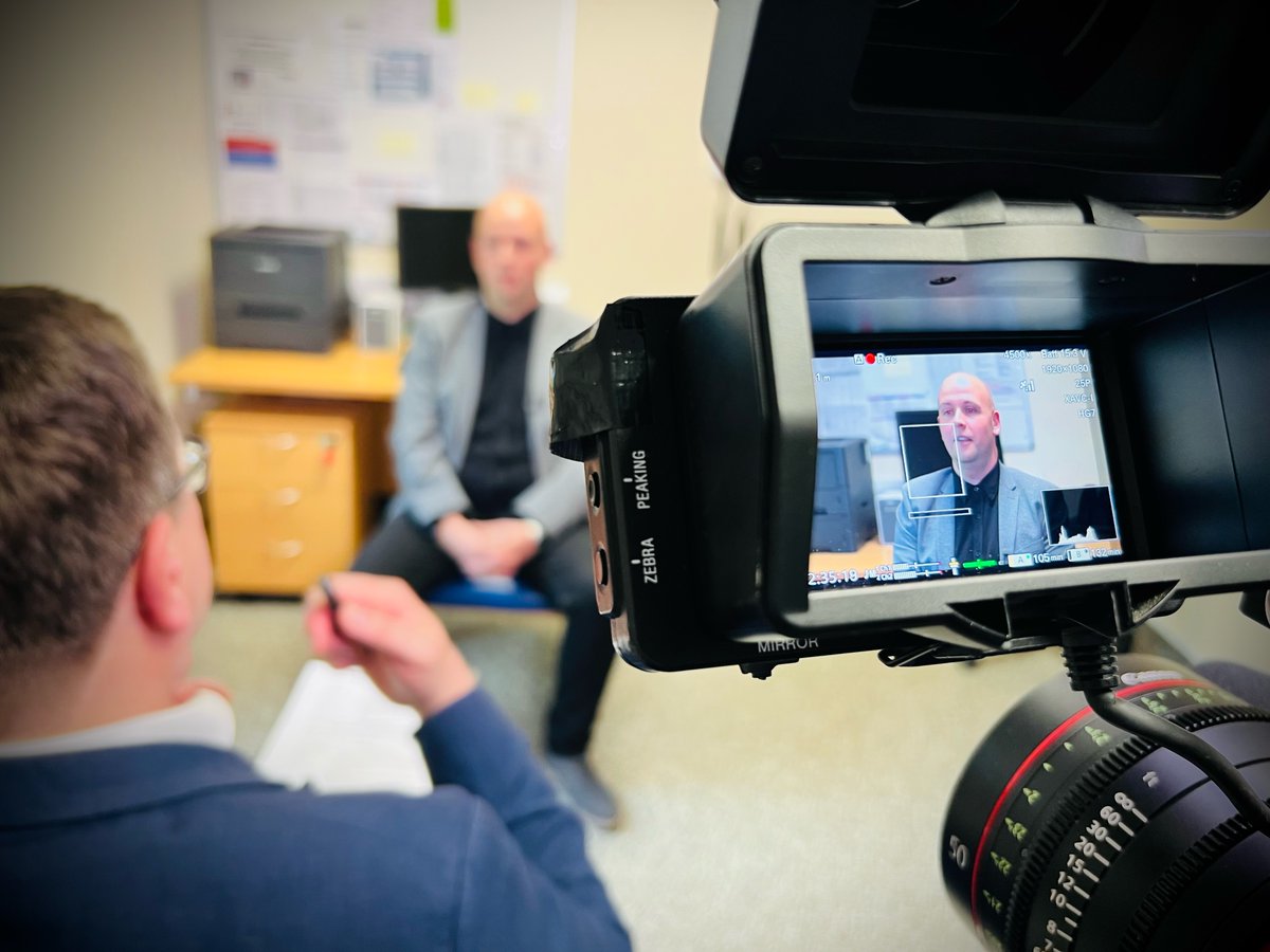ITNBusiness's tweet photo. Last week @NickThatcher visited the team at @Brother_UK to discuss their continued relationship with the NHS, their technology and solutions and providing support to deliver better outcomes for patients and staff. Coming 14th June #NHS75 @StaffsStokeICB @ConfedExpo https://t.co/OK1mffSqNV