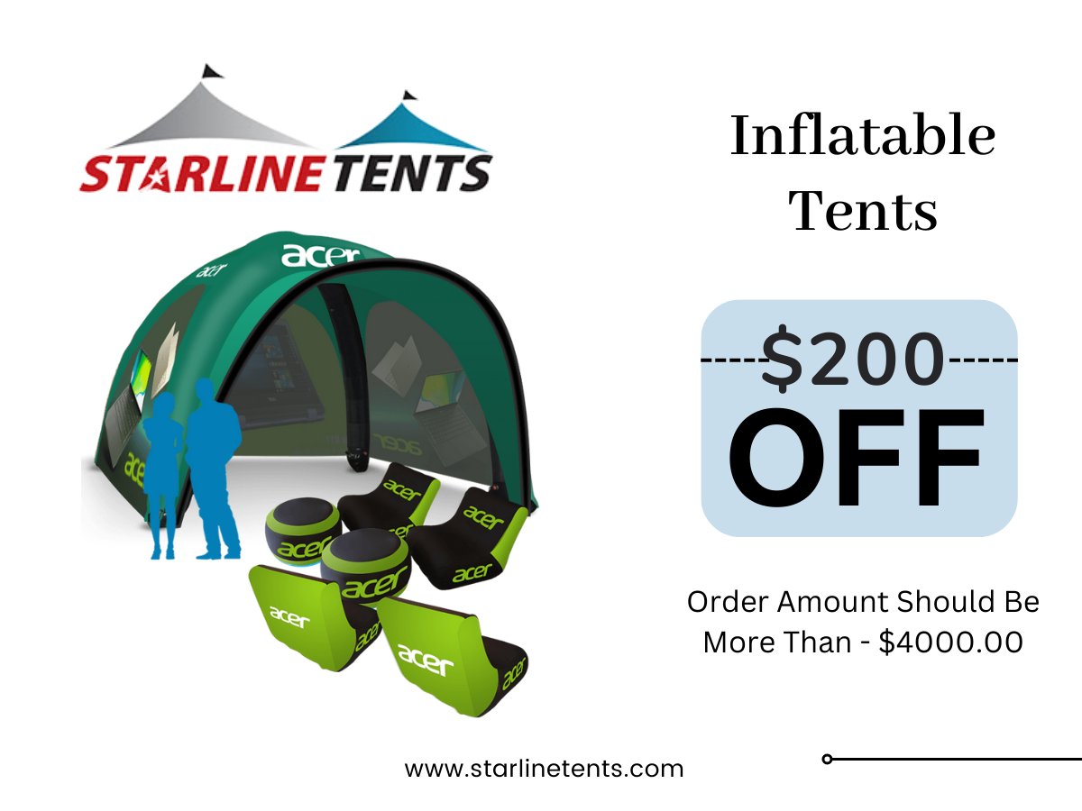 Upgrade Your Outdoor Living with Our High-Quality Inflatable Tents - Shop Now and Enjoy Freely!
To shop, visit the link in our bio. 🔗

#popup #Tents #outdooradventures  #campinglife #limitedtimeoffer #canopytent #instantshelter
#canopy