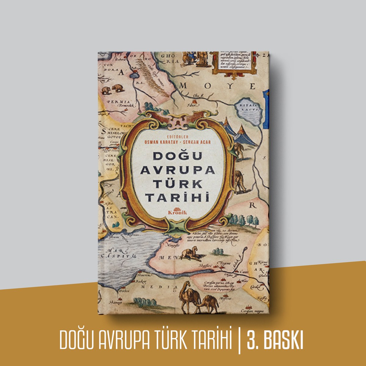 3. Baskı / DOĞU AVRUPA TÜRK TARİHİ - Editörler: @TFOsmanKaratay - @serkanacar1980
 
İskitlerden başlayarak Avrasya bozkırlarında hüküm sürmüş Türk devletlerinin tarihi, yurdumuzda bu alanda yazılmış en kapsamlı eser olma özelliğini taşımaktadır. kronikkitap.com/kitap/dogu-avr…