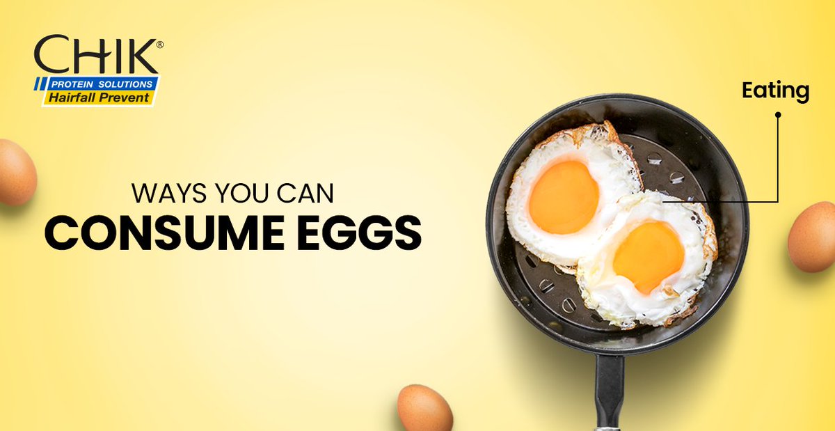 chikbyck's tweet image. What are your various ways of using eggs? Tell us in the comments below

#CHIKShampoo #BachchaBachchaJaantaHai #ProteinSolutions #HairCare #GlossyHair #HairfallPrevention #NaturalIngredients
