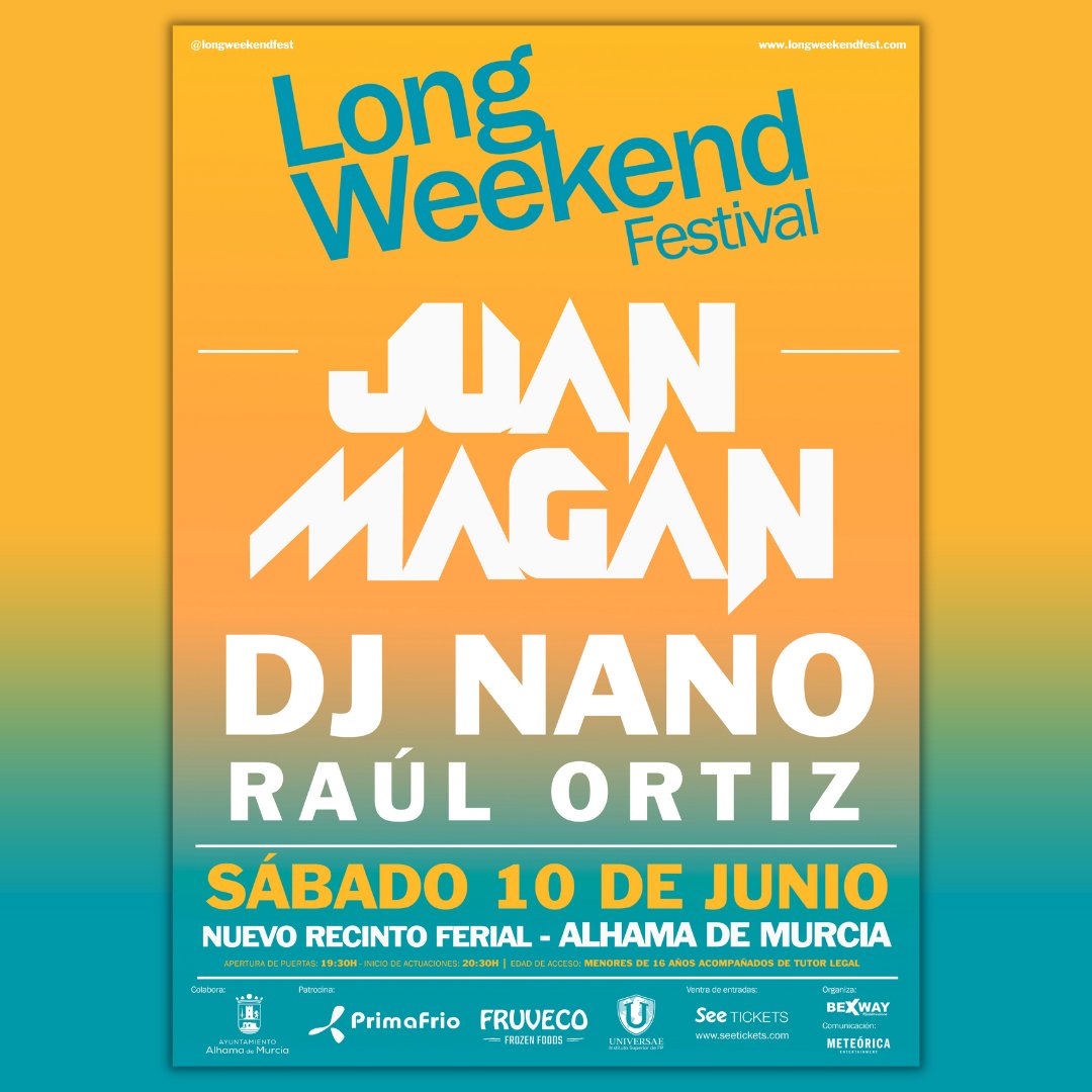 longweekendfest's tweet photo. Nos estáis quitando los abonos de las manos!! 🙌 Y como queremos que nadie se quede con las ganas de venir, lanzamos nueva promo: 

🎟 PRÓXIMOS 1.000 ABONOS A 15€ 

👉 ¡Date prisa y no te quedes sin el tuyo!

🎟 ENTRADAS EN https://t.co/raZnG4fOM8 https://t.co/szY3LCKuUt