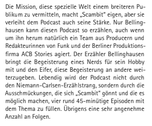 alexmatzkeit's tweet photo. Heute in @epdmedien erschienen: Meine Kritik zu #Scambit von Funk/ACB Stories https://t.co/PaCjbKQSZB