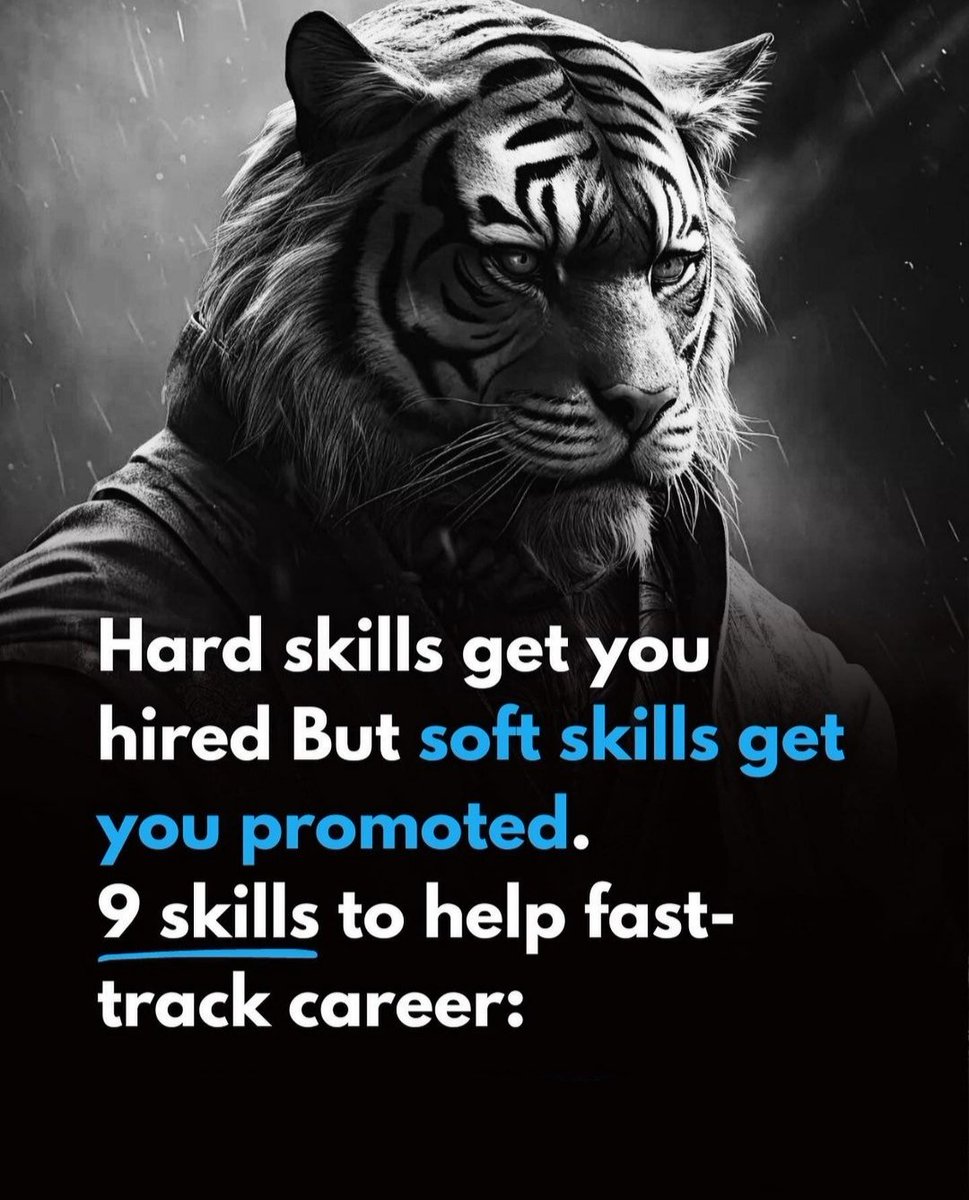 SeekWiser_'s tweet photo. Hard Skills get you hired but Soft Skills get you promoted. 

9 Skills to help fast-track Your Career: https://t.co/z8QVIuqIOm