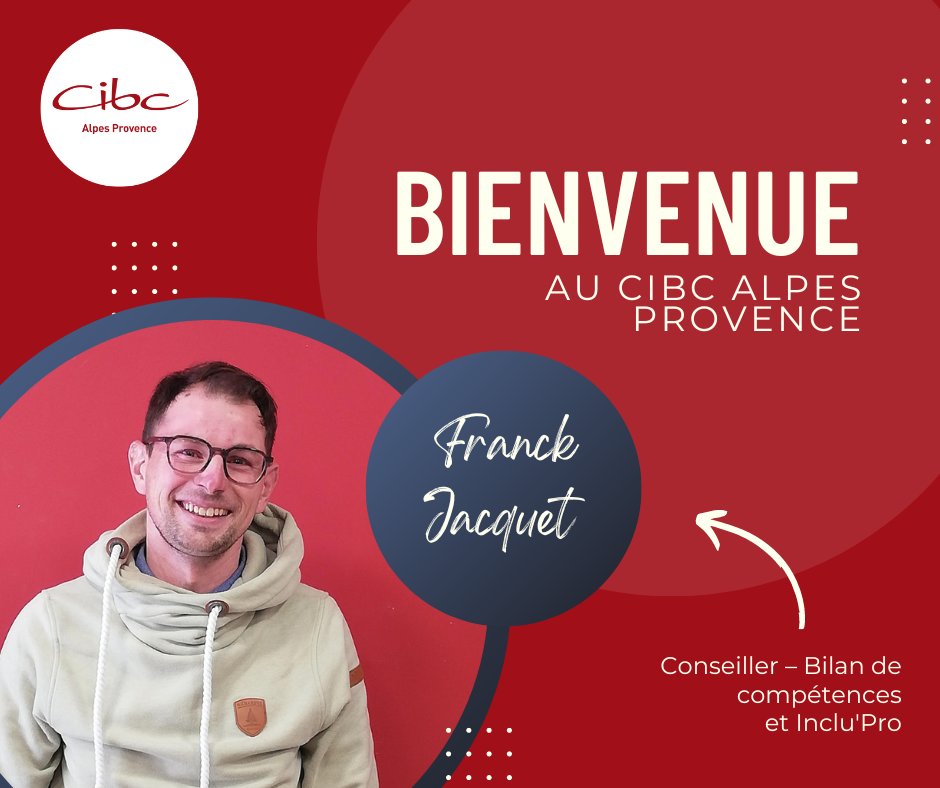 CibcAp's tweet image. [Bienvenue]

Nous souhaitons la bienvenue à Franck Jacquet-Mordan qui intègre le CIBC Alpes Provence en tant que conseiller bilan de compétences et Inclu&apos;Pro.