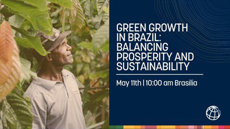 Today, @BancoMundialLAC launching the Brazil CCDR to promote a greener and richer future. #Brazil is in a strong position to give its people a better life and successfully adapt to #ClimateChange. Download the report here: worldbank.org/en/programs/la… #CCDRBrazil