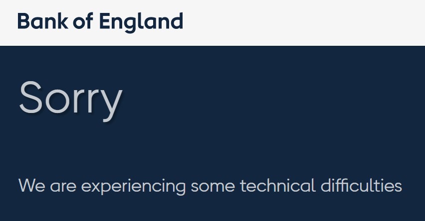 elerianm's tweet photo. What happened to the @BankOfEngland's website as we all rushed to get details on the rate decision, the new forecasts, and policy signals! https://t.co/szkYuGWIqs