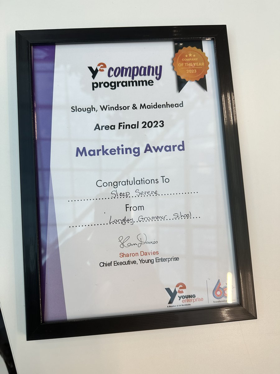 lgs_news's tweet photo. In a highly competitive area final, our Young Enterprise company - Sleep Serene won the Best Marketing Award. Their presentation was phenomenal and world beating! 
Well Done Sleep Serene! #LGSCreative https://t.co/wORP8hZPWY