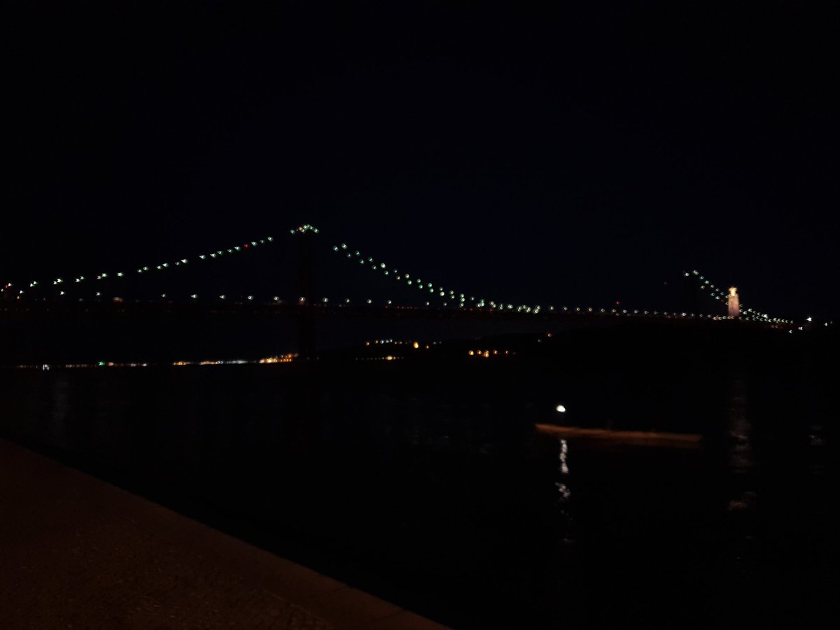 As the sun sets over Lisbon, the city's famous bridge Ponte 25 de Abril shows its beautiful lights. 

#bridge #nightlights #nightlight #lisboa #travel  #lisbon #portugal #visitlisbon #visitlisboa #visitportugal #travelphotography #citylife #Redbridge
