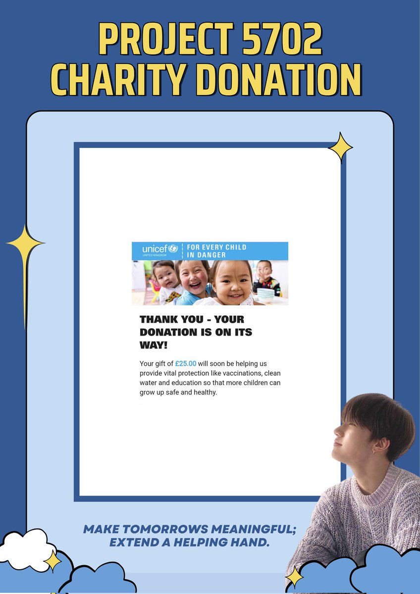 bangyedamUK's tweet photo. ✨️Part of Project 5702 ✨️
we want to make Bang Yedam's Birthday meaningful by Giving back to the community and we hope to create a positive changes.
#BANGYEDAM #ROCKSTARYEDAM #LEGENDSNEVERQUIT https://t.co/g5evejfT1U