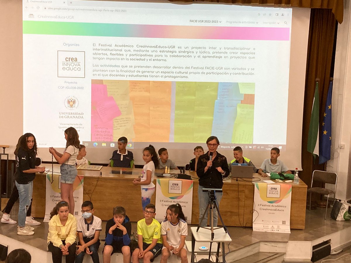 EquipoTcnico's tweet photo. El alumnado del CPR Monte Chullo de #Huéneja nos presenta su proyecto "Maite, respira profundamente" en el II Festival #CreaInnovaEduca de Granada.
@JuntaGranada @MariaJoseBaza @CanalUGR https://t.co/uHcLfmuQpu