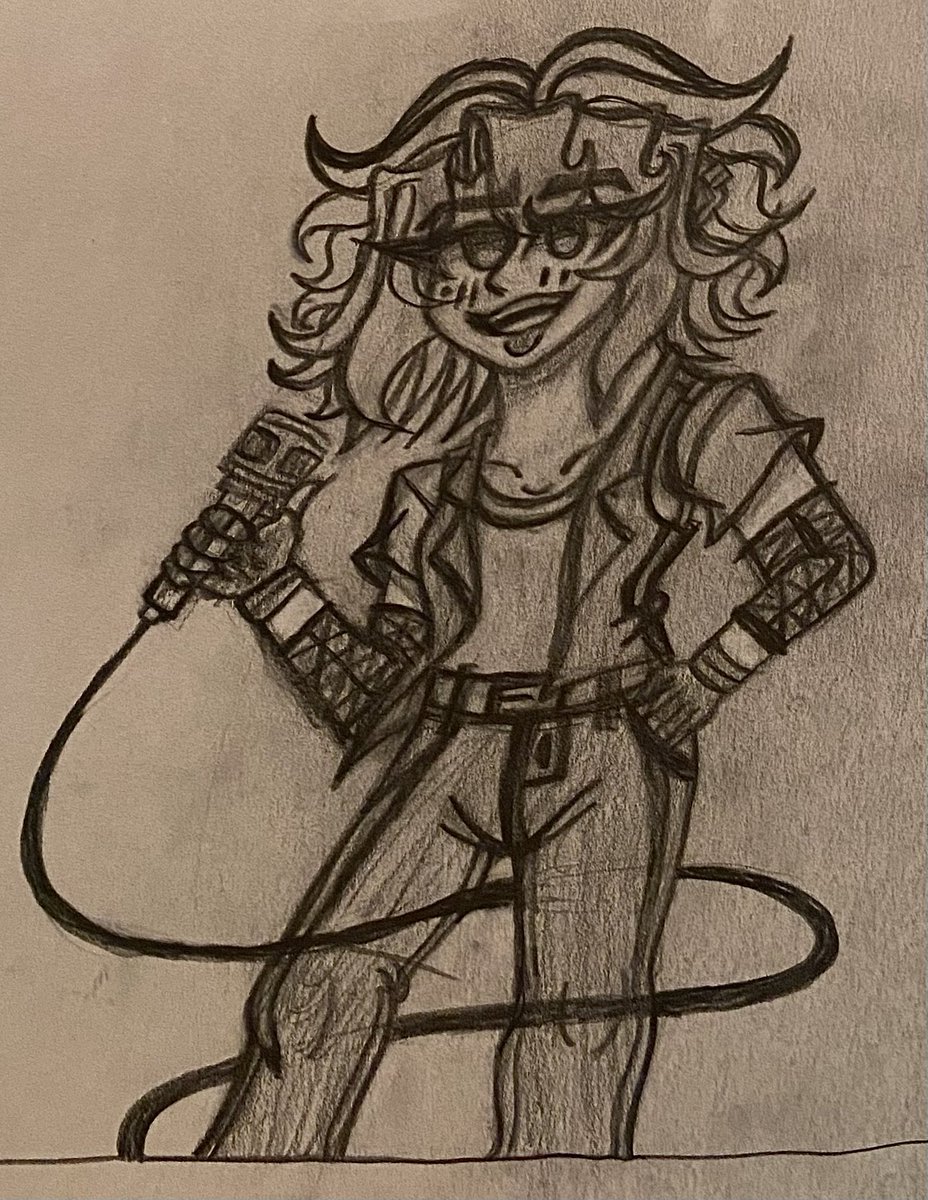 the_mystic_zim's tweet photo. Sooo.., About that drawing of an updated version of Rockstar Percy 🤔. I drew him. Also, I’ll be slightly redesigning Darnell (it’s just his outfit), &amp; for Nene, I might redesign her slightly. Then create a design for Otis ⭐️ 📼
-🌸Tags:🌸-
#FNF_90s_Mod, #FNF, #Mystic_Art https://t.co/4QpUj7ALlO