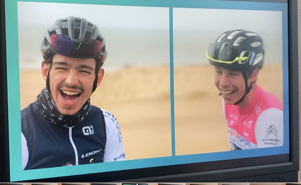 guillaumepapin's tweet photo. 🤩🚴🏼‍♂️🚴‍♀️⛷️Ce soir dans Tout le Sport sur ⁦@France3tv⁩, la belle complicité entre 2 grands champions paralympiques été/hiver: le Roi ⁦@bauchet_arthur⁩ déchausse les skis pour tester le cyclisme en Coupe du Monde avec le King Alexandre Léauté !⁩ ⁦@francetvsport⁩ https://t.co/buLu8yuPjU