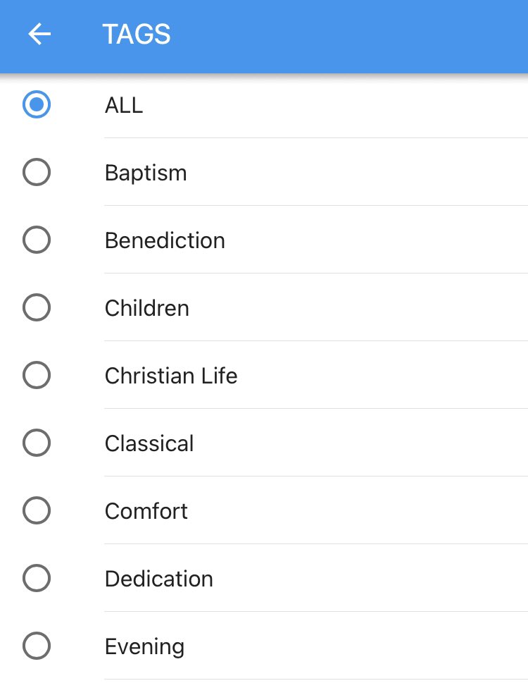 verseview's tweet photo. Recently someone asked about a tag feature to easily categorize songs. The tag feature has been there for some time.  
Did you know about?   Tap on TAGS from VerseVIEW songbook app and it will show all the songs with that tag. https://t.co/59odlOMDdV
