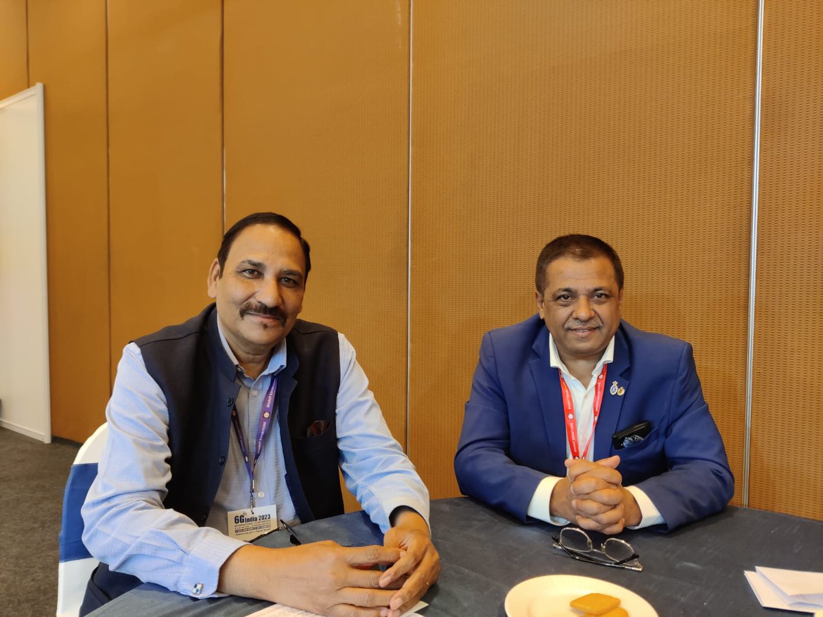 Mr. Anil Prakash DG SIA-INDIA had the pleasure of meeting with Mr. Pradeep Bhardwaj Esq. High Shariff of Wiltshire and Sr. Technology Director with Syniverse UK, during the prestigious #6G India 2023 International Conference in New Delhi organised by Bharat exhibitions.