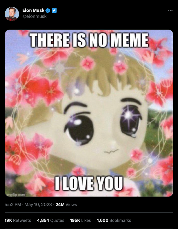 GM

🔹 <a href="/elonmusk/">Elon Musk</a> Tweets Milady Meme Pumping Floor Price From 3.9 ETH to 7.5 ETH

🔹 $LADYS token pumped 2000% off the Same Elon Tweet

🔹 US Congressman says "maybe we do print money out of thin air, but we're the US government"

More on wagmireport.com
By: <a href="/ThePlagueNFT/">The Plague Of Frogs 🐸</a>