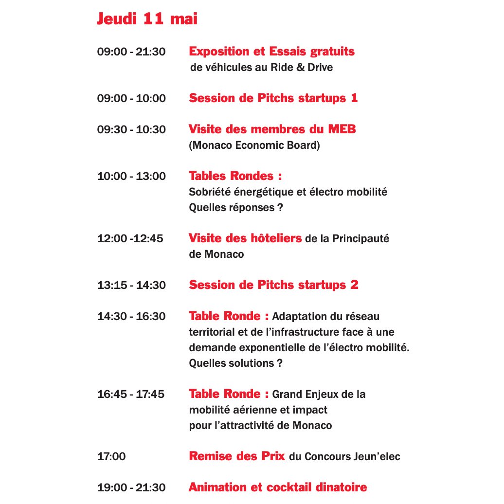 9H00 : le salon EVER Monaco ouvre ses portes !
Aujourd'hui jusqu'à 21H30 et tout au long du salon, venez découvrir nos expositions et essayer des véhicules homologués route et des deux roues au "Ride &amp; Drive"... rendez-vous devant le chapiteau de l'Espace Fontvieille 🙂
