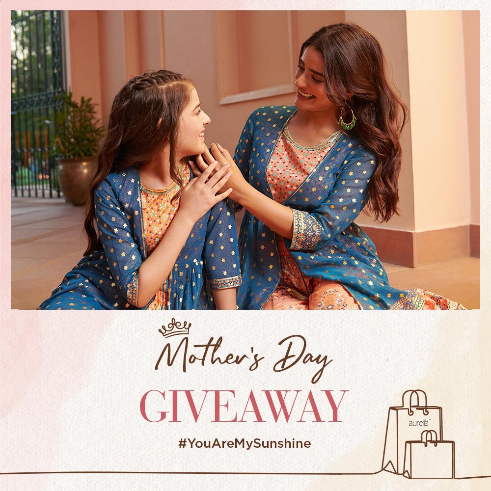 Here’s your chance to win free Gift Vouchers worth Rs. 5000 from #Aurelia and give your mother the best in fashion!

Find the 3 twin garments on our website.
Comment the screenshot of your finds, and tag @Aurelia with #ForYouMySunshine.

#MothersDay #ContestAlert #Giveaway.