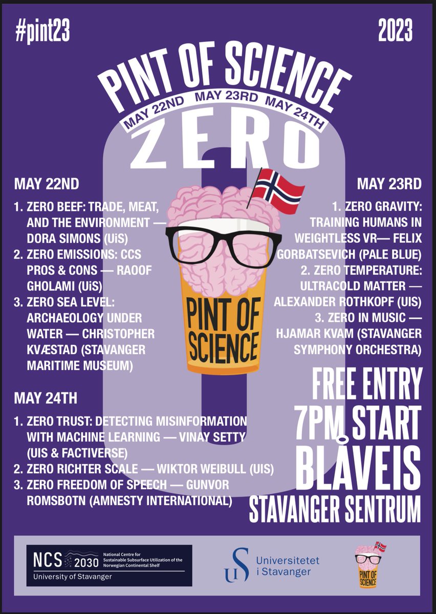 Come, drink, learn, be merry. #pint23 Stavanger @blåveis