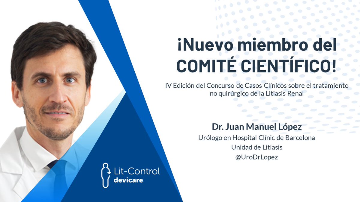 Devicare (@devicare) on Twitter photo ¡ATENCIÓN URÓLOGOS!
Nos complace anunciar que el Dr. <a href="/UroDrLopez/">Juan M López Martínez</a> es nuestro nuevo miembro del Comité Científico de la IV Edición del Concurso de Casos Clínicos de <a href="/Devicare/">Devicare</a> <a href="/LitControl/">Lit-Control</a>. ¡Bienvenido! 🎉
👉Para participar haz clic en el siguiente enlace: lit-control.es/concurso-casos ¡ATENCIÓN URÓLOGOS!
Nos complace anunciar que el Dr. <a href="/UroDrLopez/">Juan M López Martínez</a> es nuestro nuevo miembro del Comité Científico de la IV Edición del Concurso de Casos Clínicos de <a href="/Devicare/">Devicare</a> <a href="/LitControl/">Lit-Control</a>. ¡Bienvenido! 🎉
👉Para participar haz clic en el siguiente enlace: lit-control.es/concurso-casos