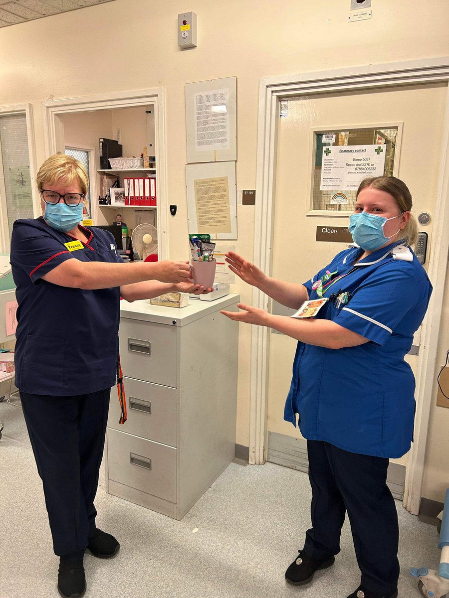 Another “mugging” in Surgery! Well done Emma! Your confidence has grown over the months and you receive such wonderful feedback from everyone, keep up the amazing work 🤩🥰 <a href="/DawnMonaghan6/">Dawn Monaghan</a> <a href="/GEHNHSnews/">George Eliot Hospital NHS Trust</a> <a href="/jervisbeth1/">Beth Brown</a> <a href="/GEHNurseEd/">Practice Education Team</a>