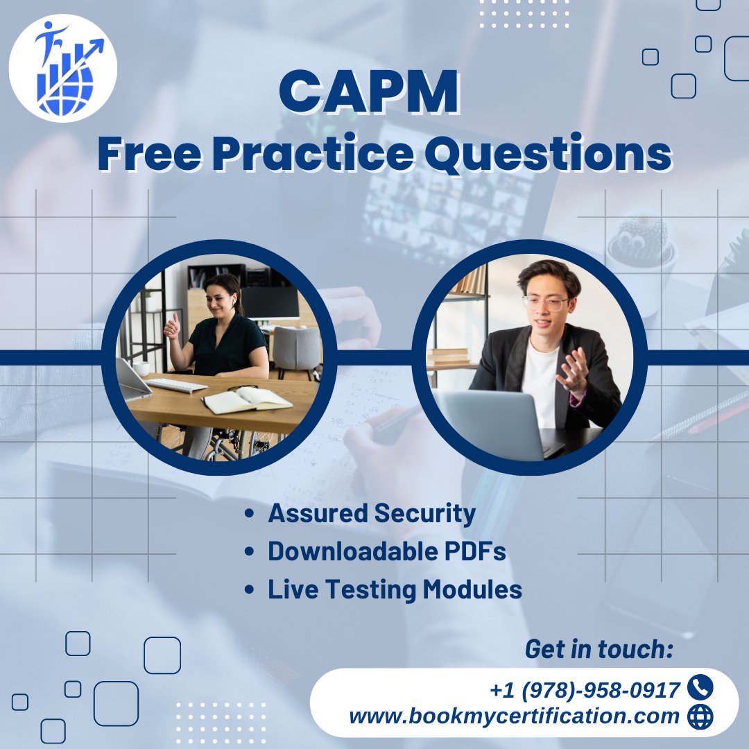 Master the PMI CAPM Certification with our comprehensive practice questions and live testing modules! 📚💻 #CAPM #CertificationPrep #StudyMaterials #BookMyCertification #PMIExam #TestYourSkills

For more information and expert guidance, visit bookmycertification.com today!