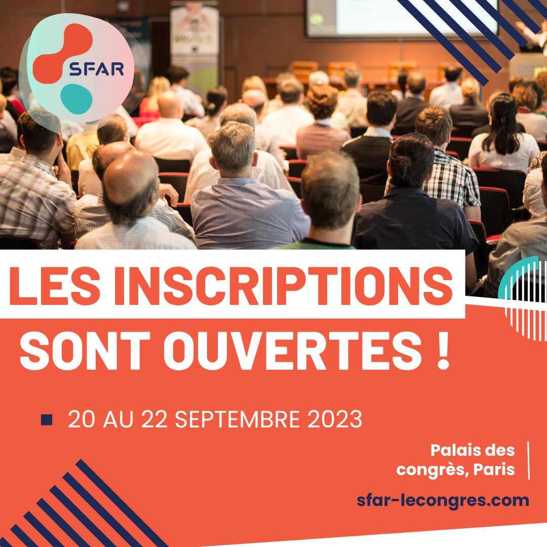 🚨 Les inscriptions pour le congrès annuel de la SFAR sont ouvertes !

Inscrivez-vous dès maintenant ➡️ sfar-lecongres.com/inscriptions/

<a href="/SFARJeunes/">SFAR Jeunes</a> <a href="/AJARFrance/">AJAR France 🇫🇷</a> <a href="/SyndicatSnarf/">SNARF</a> <a href="/SNPHARE/">SNPHARE</a> <a href="/SNJeunesAR/">Syndicat National des Jeunes Anesth-Réa</a> <a href="/jeunesMIR/">ANJMIR</a> <a href="/contactfnir/">Fédération Nationale des Infirmiers de Réanimation</a> <a href="/cnear_fr/">CNEAR Anesthésie Réanimation</a> <a href="/ISNItwit/">ISNI - InterSyndicale Nationale des Internes</a> <a href="/fnasapr/">FNASAPR</a> @IADE_de_France <a href="/SNIA75/">SNIA : Syndicat Nal des #IADE</a>