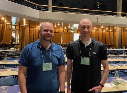 Parkinson's Foundation Research (@pfresearchteam) on Twitter photo 📢📣 All the shout outs to this power couple 2021 Postdoc Awardee <a href="/connordcourtney/">Connor Courtney, PhD</a>, who won best poster, and <a href="/BasalBrainglia/">Dan Albaugh</a>, 2019 Postdoc Awardee who won best talk at the GRS and will give a talk later today at #PDGRC23 🏅🏅 So proud of our peeps 😢
<a href="/ParkinsonDotOrg/">Parkinson's Foundation</a> 📢📣 All the shout outs to this power couple 2021 Postdoc Awardee <a href="/connordcourtney/">Connor Courtney, PhD</a>, who won best poster, and <a href="/BasalBrainglia/">Dan Albaugh</a>, 2019 Postdoc Awardee who won best talk at the GRS and will give a talk later today at #PDGRC23 🏅🏅 So proud of our peeps 😢
<a href="/ParkinsonDotOrg/">Parkinson's Foundation</a>