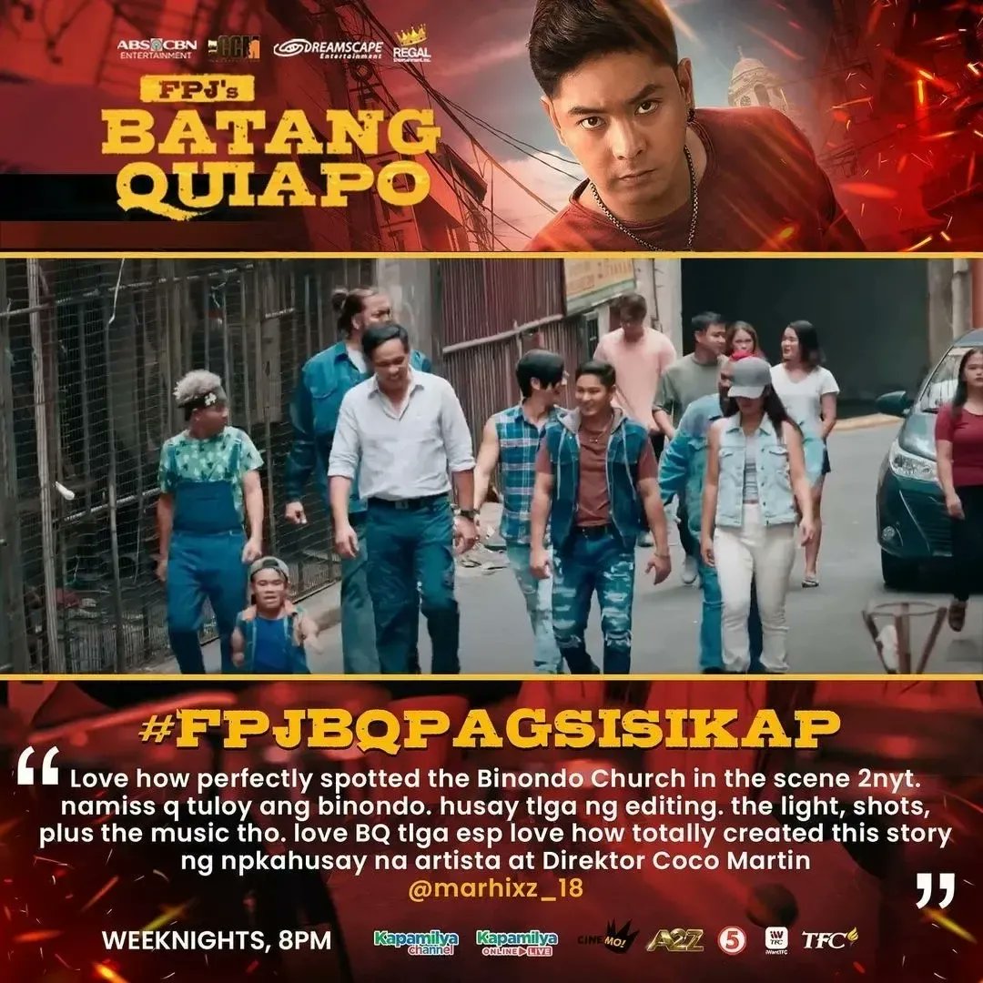 graciapearl's tweet photo. #Repost - @dreamscapeph by @get_regrammer
Maraming Salamat sa pagsubaybay sa #FPJBQPagsisikap kagabi! ππ»
#FPJsBatangQuiapo gabi-gabi, 8PM sa Kapamilya Channel, Kapamilya Online Live, Cinemo, A2Z, at TV5! Mapapanood rin sa iWantTFC at TFC! https://t.co/W5aPaw5zkd