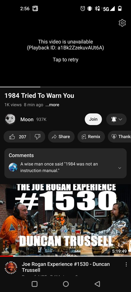 AndyG1349's tweet photo. @MoonRealYT they removed your video so fast brother. You got them running. https://t.co/1cor62HtTX